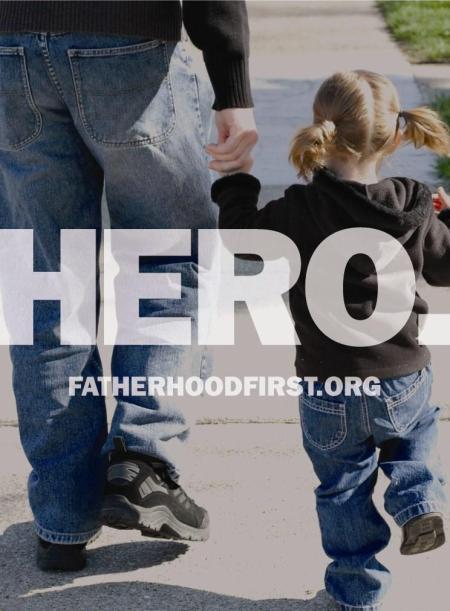 Hero poster for FatherhoodFirst.org 
