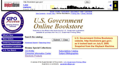 US_ Government_Online Bookstore_Wayback-Machine_20000708