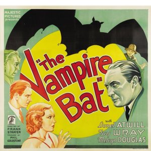 Poster for The Vampire Bat movie starring Fay Wray